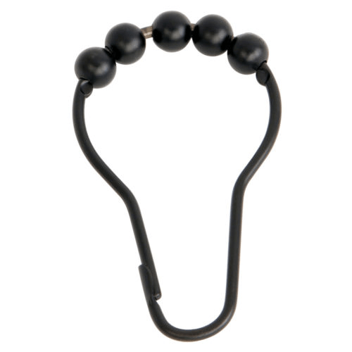 12 Piece Roller Ball Shower Curtain Rings (Oil Rubbed Bronz